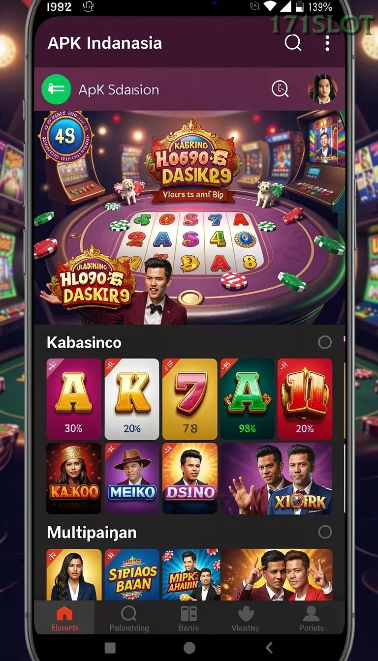 Cuplikan layar TALAS89 — menu navigasi