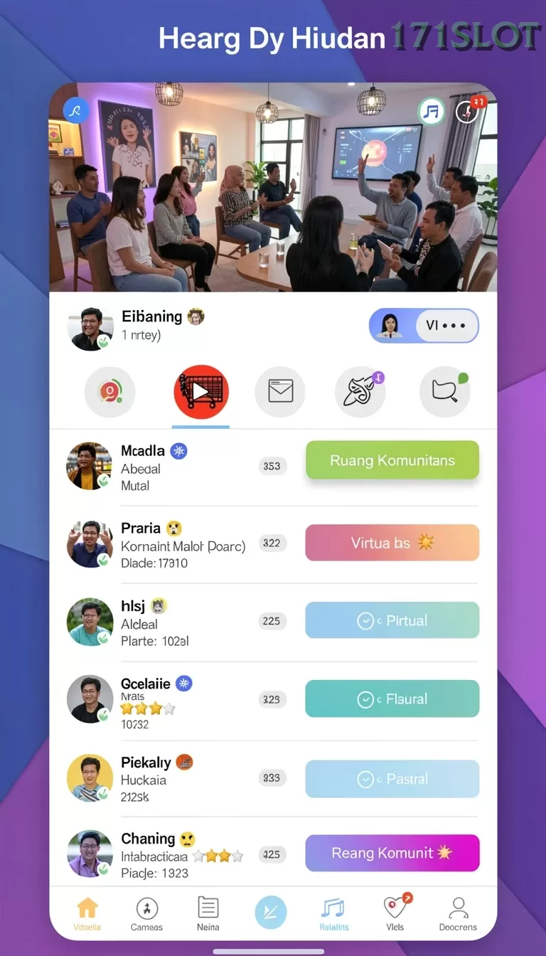 Cuplikan layar MAMI188 — menu navigasi